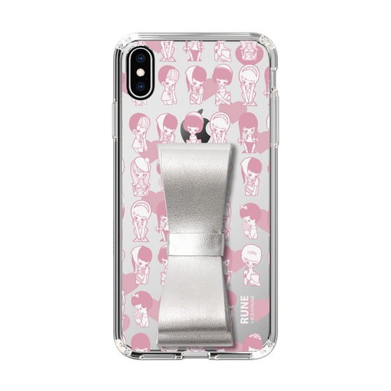 Slim Protection Case - STAND & RING RIBBON Silver［ Rune Naito - RUNE Girl Kids ］