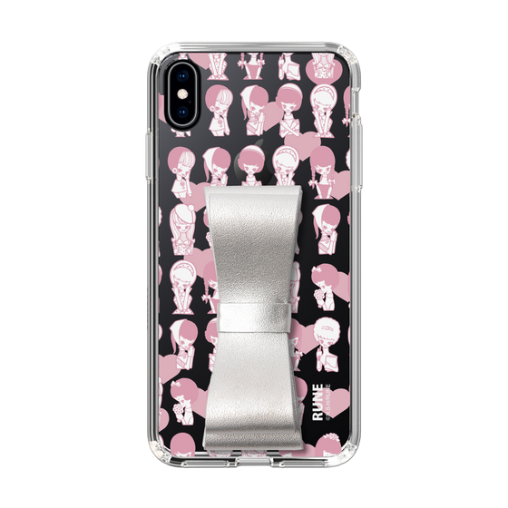 Slim Protection Case - STAND & RING RIBBON Silver［ Rune Naito - RUNE Girl Kids ］