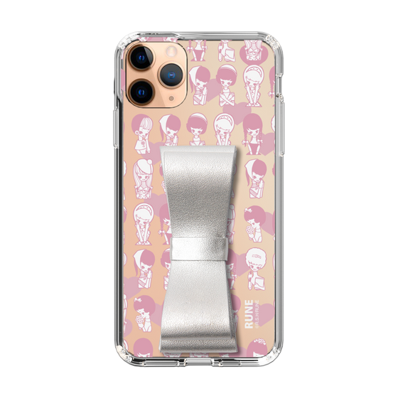 Slim Protection Case - STAND & RING RIBBON Silver［ Rune Naito - RUNE Girl Kids ］
