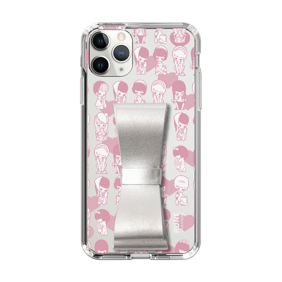 Slim Protection Case - STAND & RING RIBBON Silver［ Rune Naito - RUNE Girl Kids ］