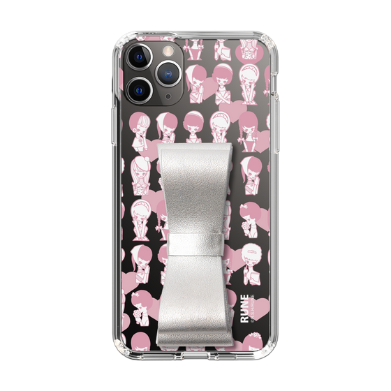 Slim Protection Case - STAND & RING RIBBON Silver［ Rune Naito - RUNE Girl Kids ］
