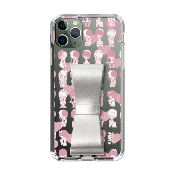 Slim Protection Case - STAND & RING RIBBON Silver［ Rune Naito - RUNE Girl Kids ］