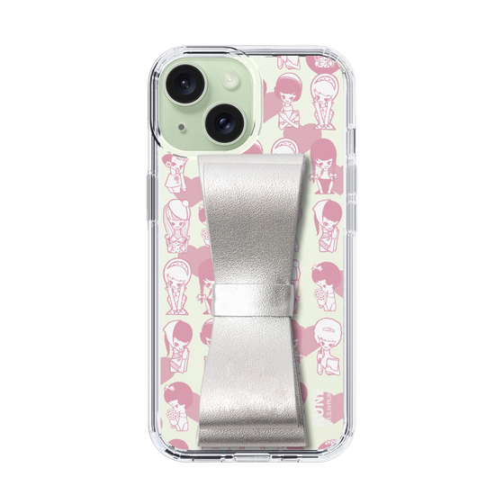 Slim Protection Case - STAND & RING RIBBON Silver［ Rune Naito - RUNE Girl Kids ］