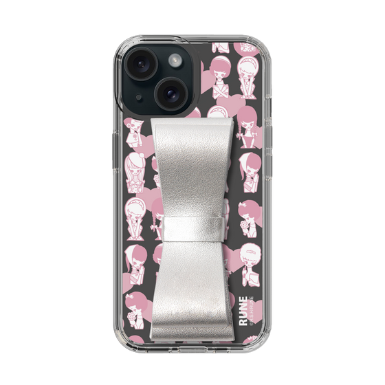 Slim Protection Case - STAND & RING RIBBON Silver［ Rune Naito - RUNE Girl Kids ］