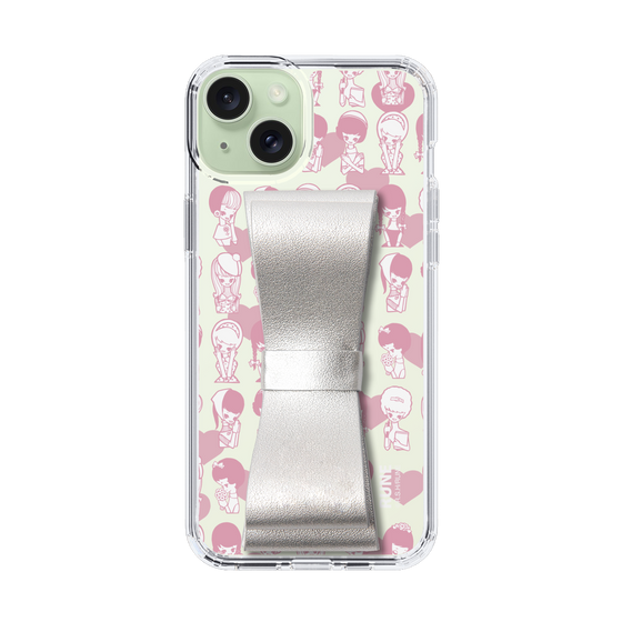 Slim Protection Case - STAND & RING RIBBON Silver［ Rune Naito - RUNE Girl Kids ］