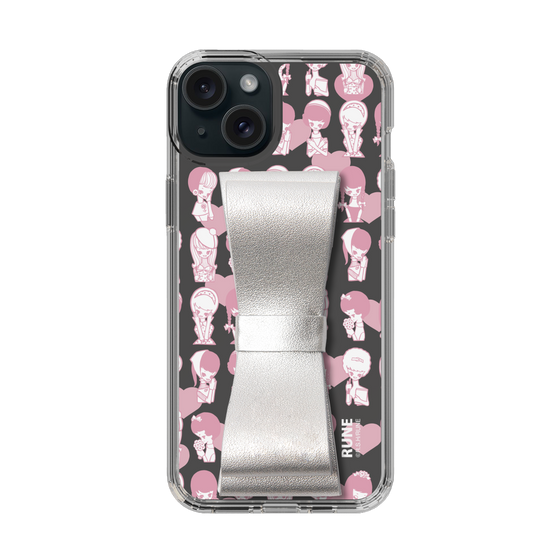 Slim Protection Case - STAND & RING RIBBON Silver［ Rune Naito - RUNE Girl Kids ］