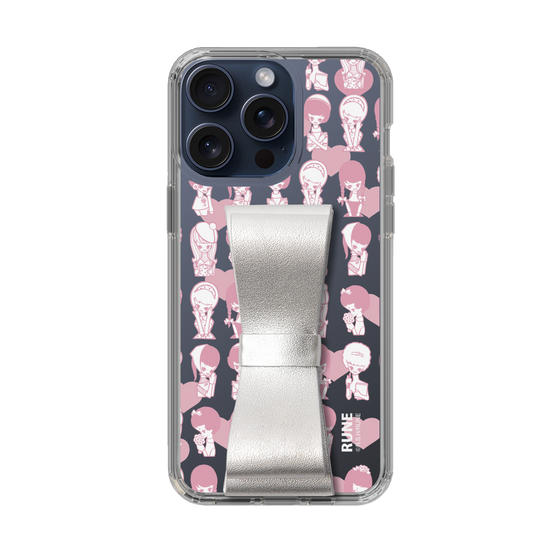 Slim Protection Case - STAND & RING RIBBON Silver［ Rune Naito - RUNE Girl Kids ］