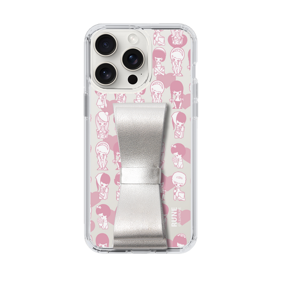 Slim Protection Case - STAND & RING RIBBON Silver［ Rune Naito - RUNE Girl Kids ］