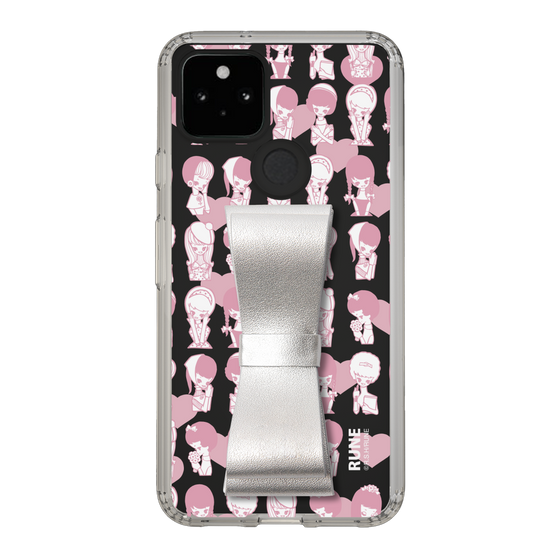 Slim Protection Case - STAND & RING RIBBON Silver［ Rune Naito - RUNE Girl Kids ］
