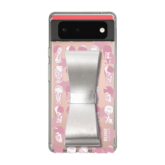Slim Protection Case - STAND & RING RIBBON Silver［ Rune Naito - RUNE Girl Kids ］