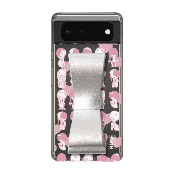 Slim Protection Case - STAND & RING RIBBON Silver［ Rune Naito - RUNE Girl Kids ］