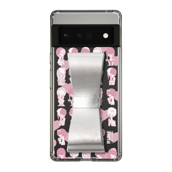 Slim Protection Case - STAND & RING RIBBON Silver［ Rune Naito - RUNE Girl Kids ］