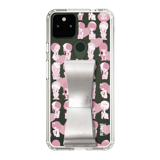 Slim Protection Case - STAND & RING RIBBON Silver［ Rune Naito - RUNE Girl Kids ］