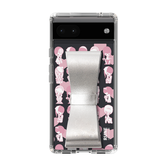 Slim Protection Case - STAND & RING RIBBON Silver［ Rune Naito - RUNE Girl Kids ］