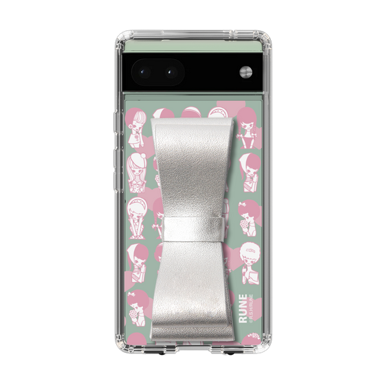 Slim Protection Case - STAND & RING RIBBON Silver［ Rune Naito - RUNE Girl Kids ］