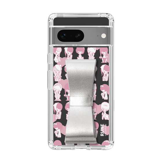 Slim Protection Case - STAND & RING RIBBON Silver［ Rune Naito - RUNE Girl Kids ］