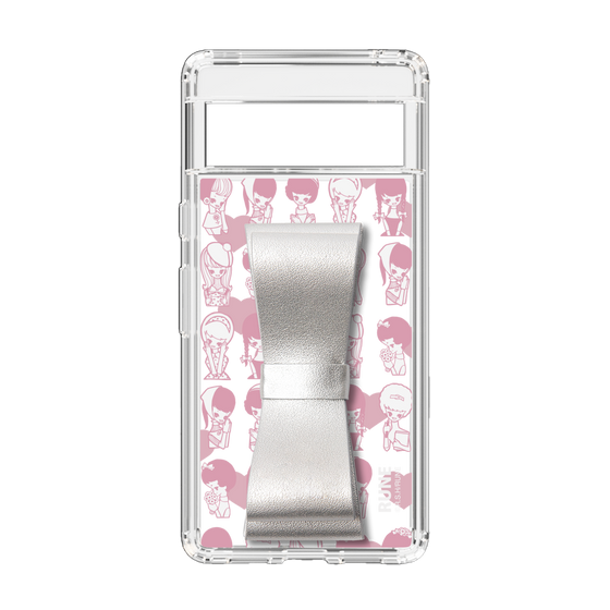 Slim Protection Case - STAND & RING RIBBON Silver［ Rune Naito - RUNE Girl Kids ］
