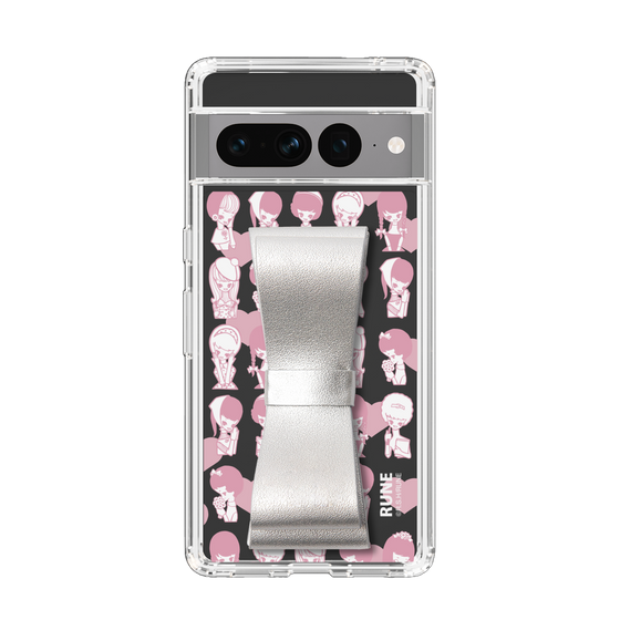 Slim Protection Case - STAND & RING RIBBON Silver［ Rune Naito - RUNE Girl Kids ］