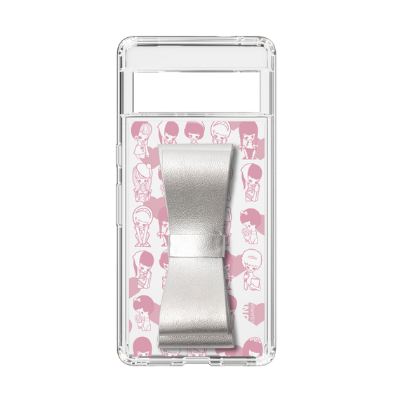 Slim Protection Case - STAND & RING RIBBON Silver［ Rune Naito - RUNE Girl Kids ］