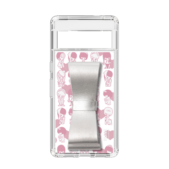 Slim Protection Case - STAND & RING RIBBON Silver［ Rune Naito - RUNE Girl Kids ］