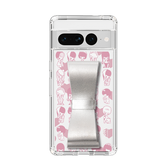 Slim Protection Case - STAND & RING RIBBON Silver［ Rune Naito - RUNE Girl Kids ］