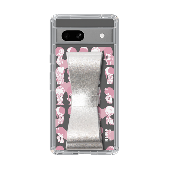 Slim Protection Case - STAND & RING RIBBON Silver［ Rune Naito - RUNE Girl Kids ］