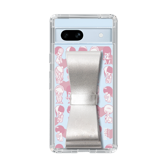 Slim Protection Case - STAND & RING RIBBON Silver［ Rune Naito - RUNE Girl Kids ］