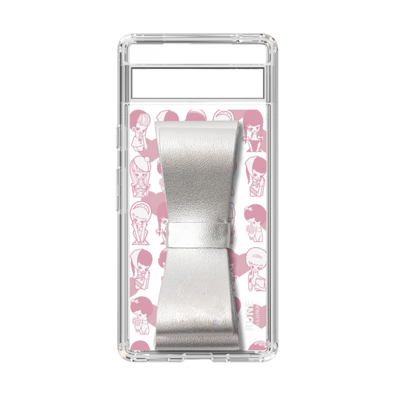 Slim Protection Case - STAND & RING RIBBON Silver［ Rune Naito - RUNE Girl Kids ］