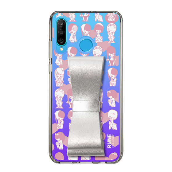 Slim Protection Case - STAND & RING RIBBON Silver［ Rune Naito - RUNE Girl Kids ］