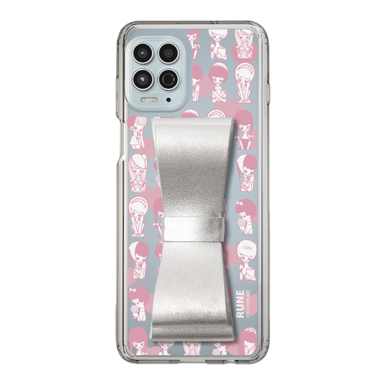 Slim Protection Case - STAND & RING RIBBON Silver［ Rune Naito - RUNE Girl Kids ］