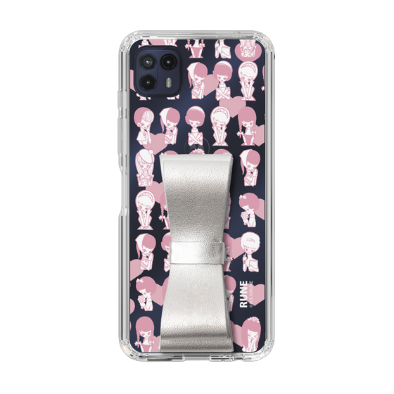 Slim Protection Case - STAND & RING RIBBON Silver［ Rune Naito - RUNE Girl Kids ］