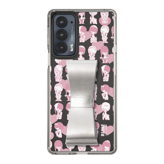 Slim Protection Case - STAND & RING RIBBON Silver［ Rune Naito - RUNE Girl Kids ］