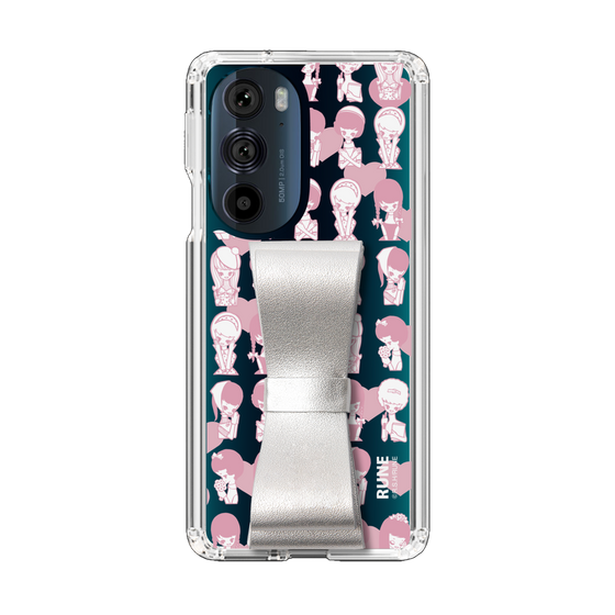 Slim Protection Case - STAND & RING RIBBON Silver［ Rune Naito - RUNE Girl Kids ］