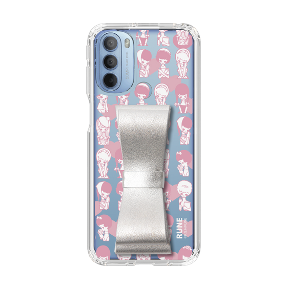 Slim Protection Case - STAND & RING RIBBON Silver［ Rune Naito - RUNE Girl Kids ］