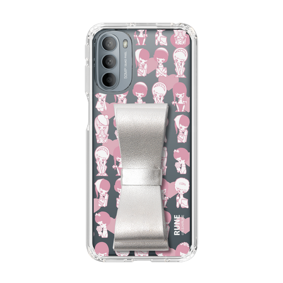 Slim Protection Case - STAND & RING RIBBON Silver［ Rune Naito - RUNE Girl Kids ］