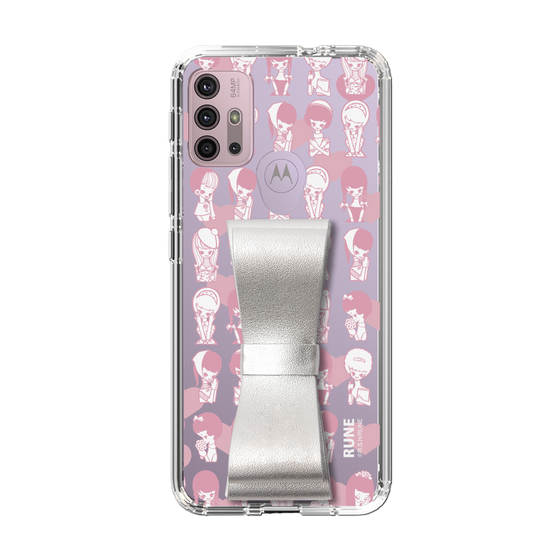 Slim Protection Case - STAND & RING RIBBON Silver［ Rune Naito - RUNE Girl Kids ］