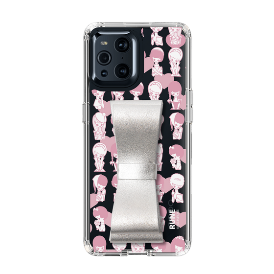 Slim Protection Case - STAND & RING RIBBON Silver［ Rune Naito - RUNE Girl Kids ］