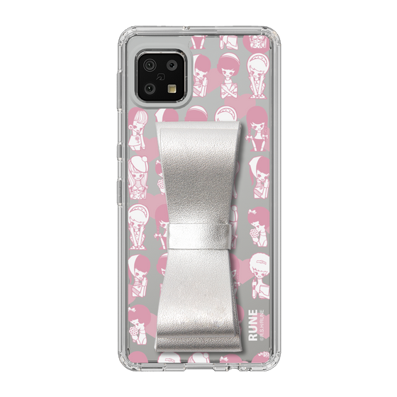 Slim Protection Case - STAND & RING RIBBON Silver［ Rune Naito - RUNE Girl Kids ］