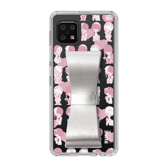 Slim Protection Case - STAND & RING RIBBON Silver［ Rune Naito - RUNE Girl Kids ］
