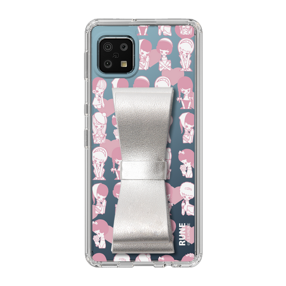 Slim Protection Case - STAND & RING RIBBON Silver［ Rune Naito - RUNE Girl Kids ］
