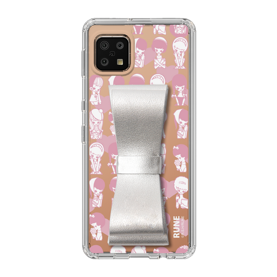 Slim Protection Case - STAND & RING RIBBON Silver［ Rune Naito - RUNE Girl Kids ］