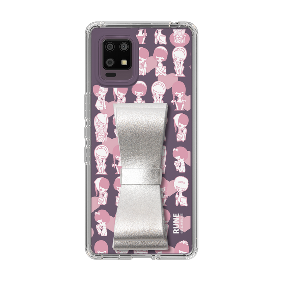 Slim Protection Case - STAND & RING RIBBON Silver［ Rune Naito - RUNE Girl Kids ］
