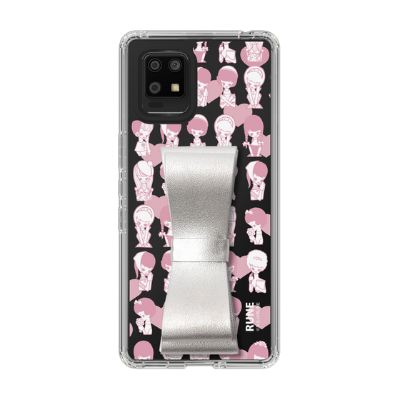 Slim Protection Case - STAND & RING RIBBON Silver［ Rune Naito - RUNE Girl Kids ］