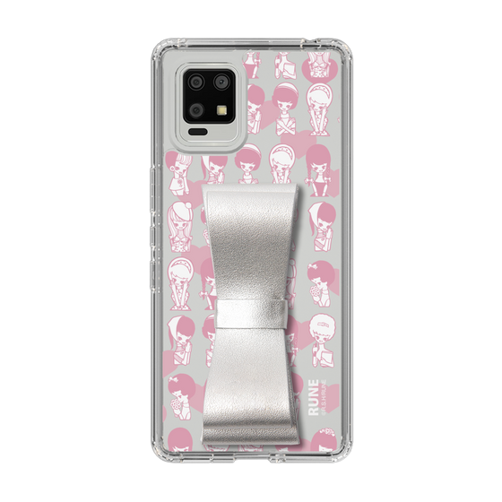Slim Protection Case - STAND & RING RIBBON Silver［ Rune Naito - RUNE Girl Kids ］