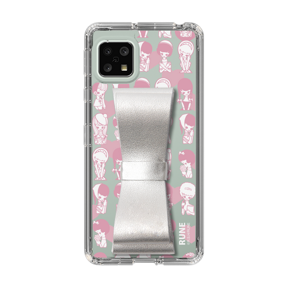 Slim Protection Case - STAND & RING RIBBON Silver［ Rune Naito - RUNE Girl Kids ］