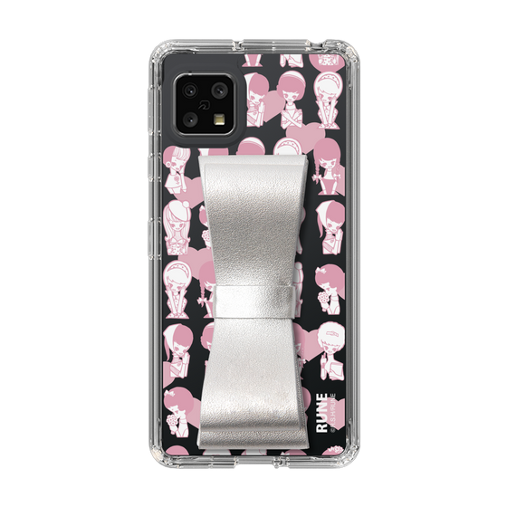 Slim Protection Case - STAND & RING RIBBON Silver［ Rune Naito - RUNE Girl Kids ］