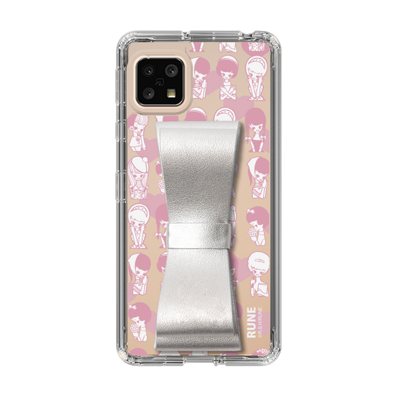 Slim Protection Case - STAND & RING RIBBON Silver［ Rune Naito - RUNE Girl Kids ］