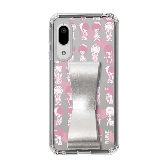 Slim Protection Case - STAND & RING RIBBON Silver［ Rune Naito - RUNE Girl Kids ］