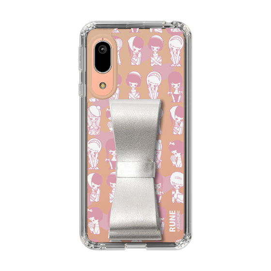 Slim Protection Case - STAND & RING RIBBON Silver［ Rune Naito - RUNE Girl Kids ］