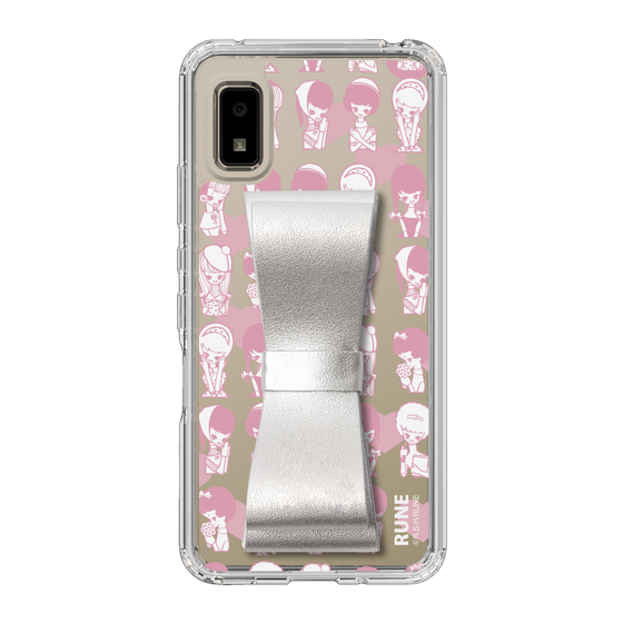 Slim Protection Case - STAND & RING RIBBON Silver［ Rune Naito - RUNE Girl Kids ］